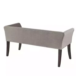 Kirklands Home Benches & Ottomans|Silver Melinda Accent Bench Gray