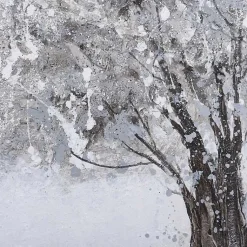 Kirklands Home Framed Art|Silver Tree Rice Paper Framed Art Print