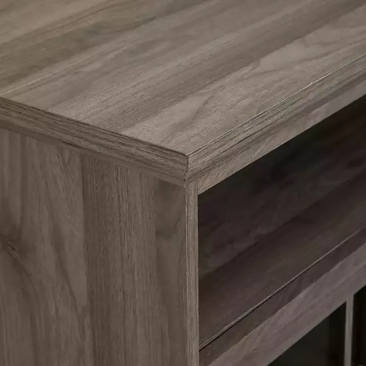 Kirklands Home Tv Stands & Media Consoles|Slate Glass Door Classic TV Stand Gray