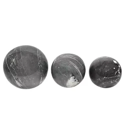 Clearance Slate Gray Marble 3-pc. Decorative Orb Set Bowl Filler
