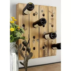 New Small Rustic Barn Wood Wine Bottle Holder Decorative Accents