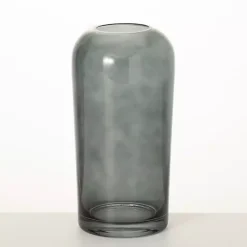 Smoked Glass Vase, 10 in. Vases