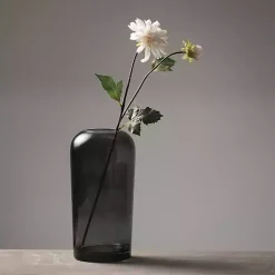 Smoked Glass Vase, 10 in. Vases