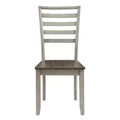 Kirklands Home Dining Chairs|Smoked Honey and Alabaster Dining Chairs, Set of 2