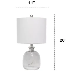 Kirklands Home Table Lamps|Smokey Hammered Glass Shade Table Lamp Gray