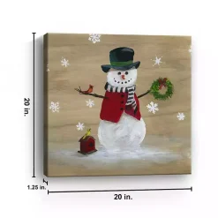 Outlet Snowman Birdhouse Canvas Christmas Art Print Christmas Art & Wall Decor