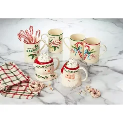 Sale Snowman with Holly Mug Christmas Dining & Entertaining