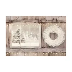 Outlet Snowy Barn View Canvas Art Print, 24x36 Christmas Art & Wall Decor