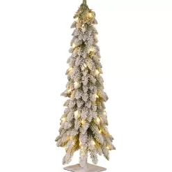Hot Snowy Downswept Pre-Lit Alpline Tree, 48 in. Christmas Trees