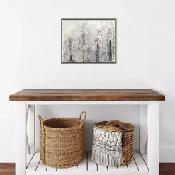 Snowy Scene with Owl Canvas Wall Plaque Christmas Art & Wall Decor