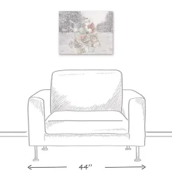 Snowy Sleigh Christmas Canvas Art Print Christmas Art & Wall Decor