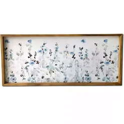 Kirklands Home Framed Art|Soft Blue Garden Framed Canvas Art Print