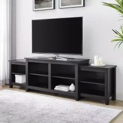 Kirklands Home Tv Stands & Media Consoles|Solid Tiered TV Stand Black