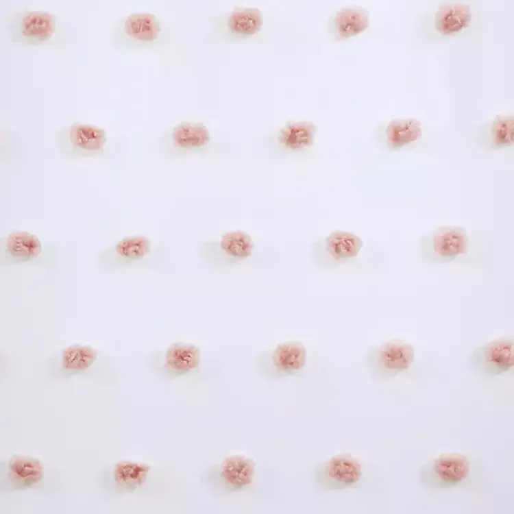 Kirklands Home Curtains & Drapes|Sophie Blush Pom Pom Curtain Panel, 84 in.