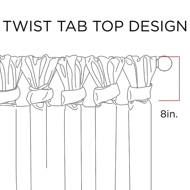 Kirklands Home Curtains & Drapes|Spice Twist Top Curtain Panel, 84 in. Orange