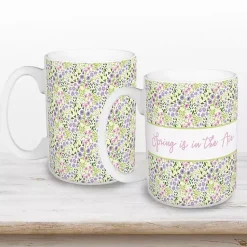 Discount Spring is in the Air Mugs, Set of 2 Easter Decorations