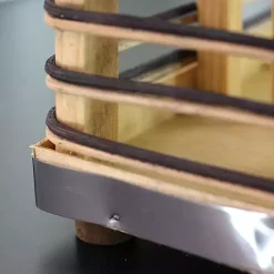 Square Rattan Hurricane Lantern with Jute Rope Lanterns