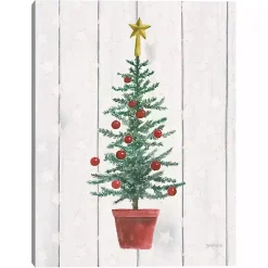 Outlet Stars & Christmas Tree Canvas Art Print Christmas Art & Wall Decor