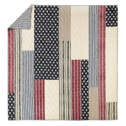 Kirklands Home Quilts|Stars and Striped Patch 3-pc. Full/Queen Quilt Set