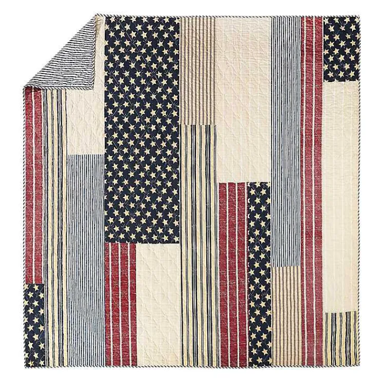Kirklands Home Quilts|Stars and Striped Patch 3-pc. King Quilt Set