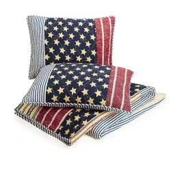 Kirklands Home Quilts|Stars and Striped Patch 3-pc. King Quilt Set