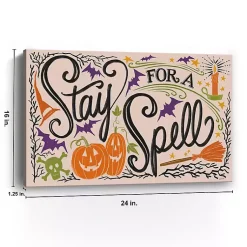 Clearance Stay For A Spell Halloween Wall Plaque Halloween