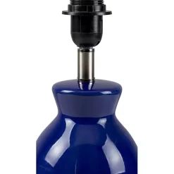 Kirklands Home Table Lamps|Stella Mini Table Lamp with Woven Shade Blue