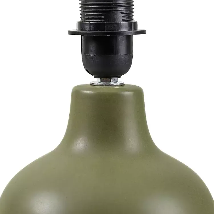 Kirklands Home Table Lamps|Stella Diminuta Table Lamp with Woven Shade Green