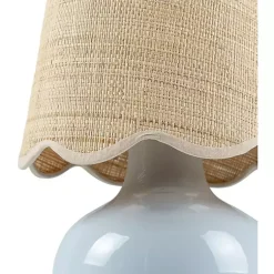 Kirklands Home Table Lamps|Stella Light Diminuta Woven Shade Table Lamp Blue