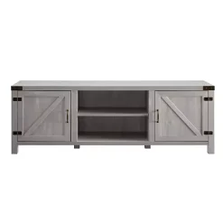 Kirklands Home Tv Stands & Media Consoles|Stone Barn Door TV Stand Gray