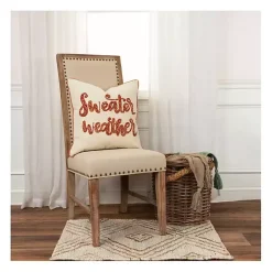 Sweater Weather Harvest Throw Pillow Fall