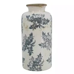 Outlet Tall Gray and Ivory Vase Vases