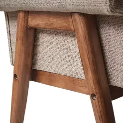 Kirklands Home Benches & Ottomans|Button Tufted Wood Bench Tan