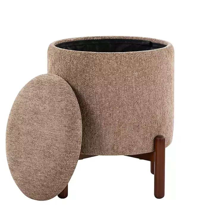 Kirklands Home Benches & Ottomans|Daniella Storage Ottoman Tan