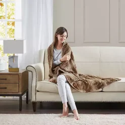 Discount Faux Fur Oversized Throw Blanket Blankets & Throws