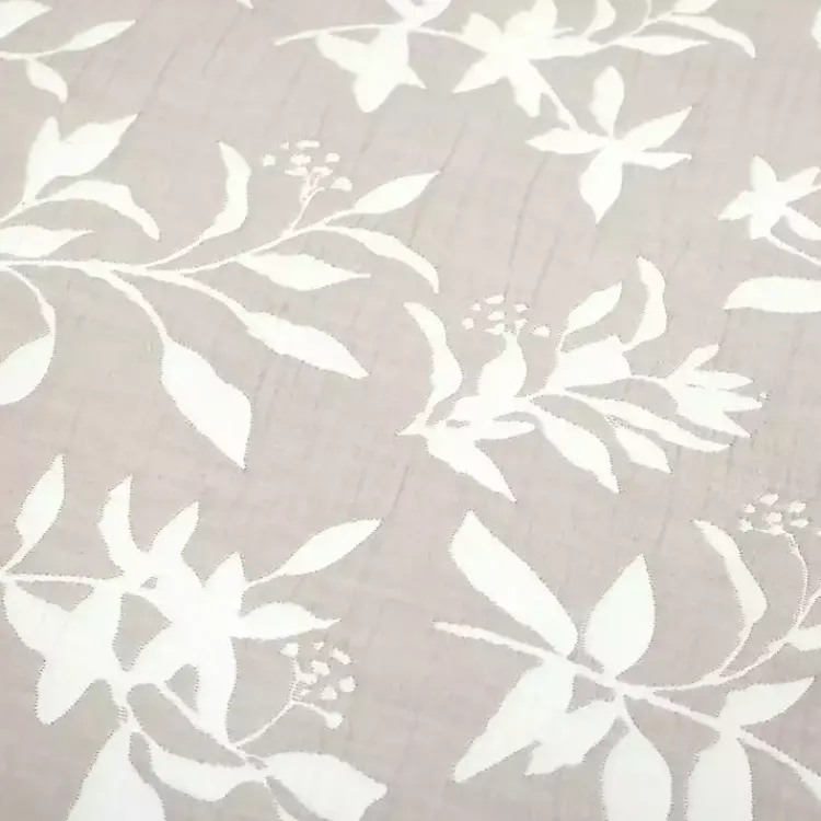 Kirklands Home Quilts|Tan Floral Reversible 3-pc. Full/Queen Quilt Set