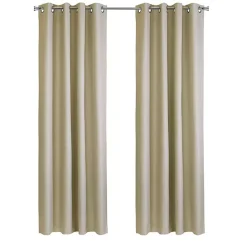 Kirklands Home Curtains & Drapes|Newberry Blackout Curtain Panel, 84 in. Tan