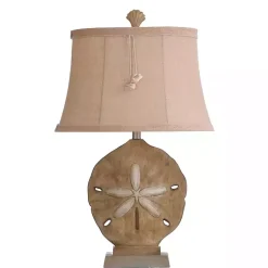 Kirklands Home Table Lamps|Sand Dollar Table Lamp Tan