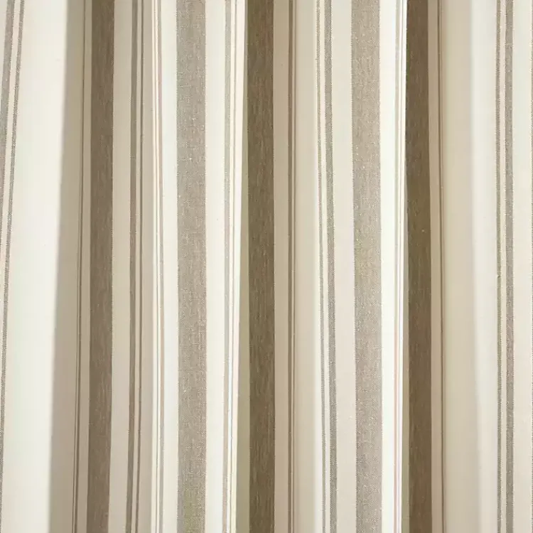 Kirklands Home Curtains & Drapes|Stripe Farmhouse Curtain Panel Set, 95 in. Tan