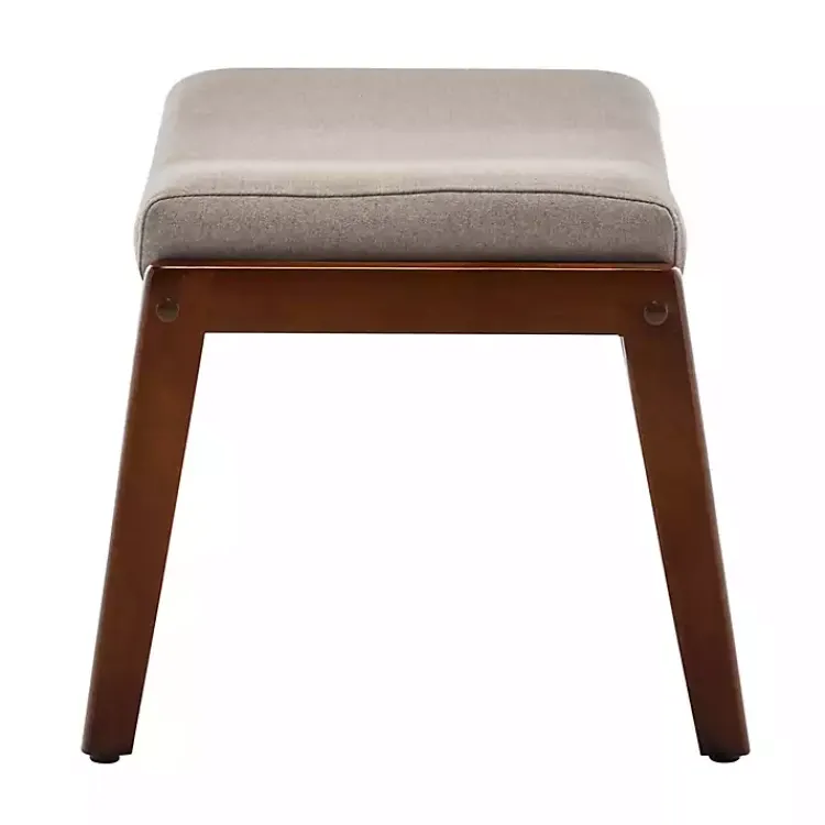 Kirklands Home Benches & Ottomans|Upholstered Natasha Ottoman Stool Tan