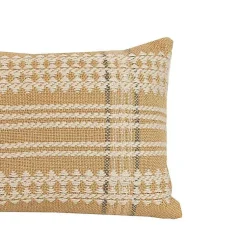 Tan Woven Geo Diamond Indoor/Outdoor Pillow Pillows