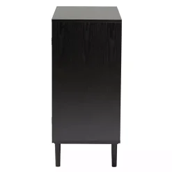 Kirklands Home Cabinets & Sideboards|Tara Two-Tone Espresso Rattan Cabinet