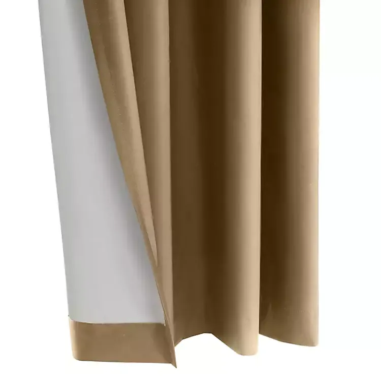 Kirklands Home Curtains & Drapes|Taupe Alpine Blackout Curtain Panel, 95 in. Tan
