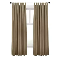Kirklands Home Curtains & Drapes|Taupe Ventura Blackout Curtain Panel, 63 in. Tan