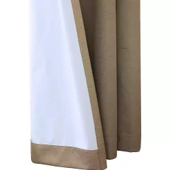 Kirklands Home Curtains & Drapes|Taupe Ventura Blackout Curtain Panel, 95 in. Tan