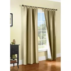 Kirklands Home Curtains & Drapes|Taupe Weathermate Curtain Panel, 72 in. Tan
