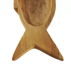 Best Teak Wood Carved Fish Trays, Set of 2 Decorative Trays