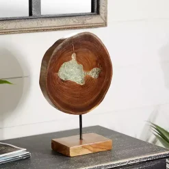 Best Teak Wood Raw Edge Crystal Figurine Statues & Figurines