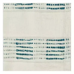 Online Teal and Ivory Woven Stripe Throw Blankets & Throws