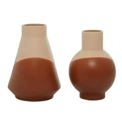 Best Terracotta Modern Ceramic Vases, Set of 2 Vases